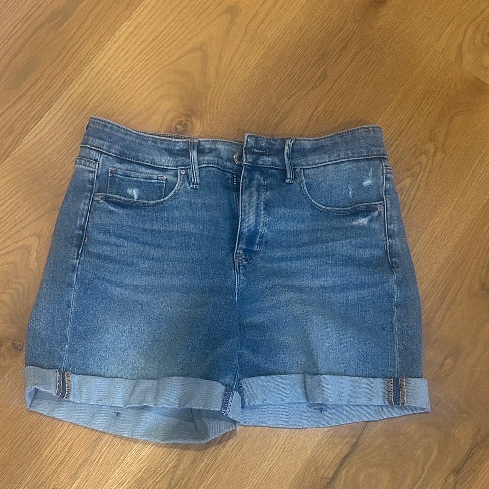 White House Black Market size 6 Denim Blue Women's Shorts - Picture 1 of 7